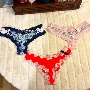 NWT Victoria's Secrets -3 pair bundle of panties